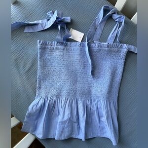 NWT J. Crew tie shoulder top
